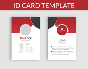 Abstract professional id card design templates, ID Card Template | Office Id cards | and Employee Id card for your company
