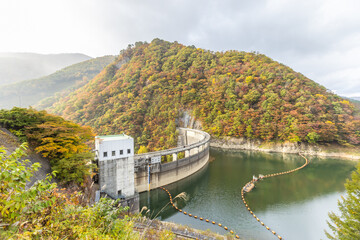 宮城県　鳴子ダムの風景
