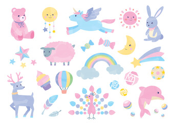 ゆめかわ_イラストセット