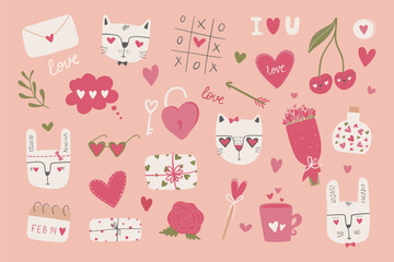 Happy Valentines Day. Created with absolute love, modern and vibrant graphic resources for this beautiful day of love.