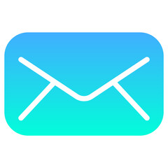 envelope flat gradient icon