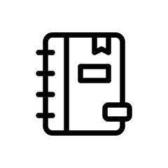 diary line icon