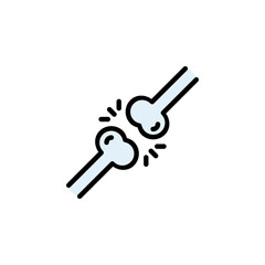 bone vector icon. medicine icon color outline style. perfect use for logo, presentation, website, and more. simple modern icon design filled line style