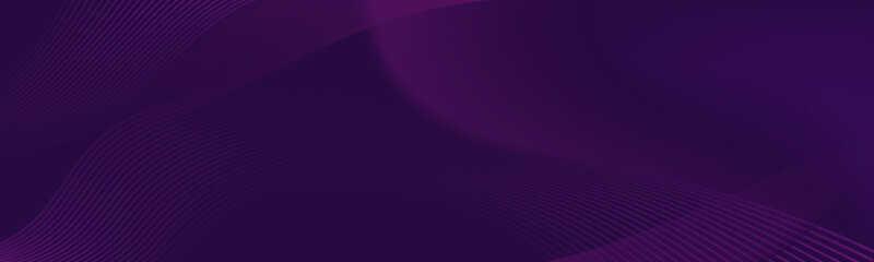 Wave point line poster cover in modern ultraviolet colors. Dark purple abstract geometric template with wavy lines mixed shapes