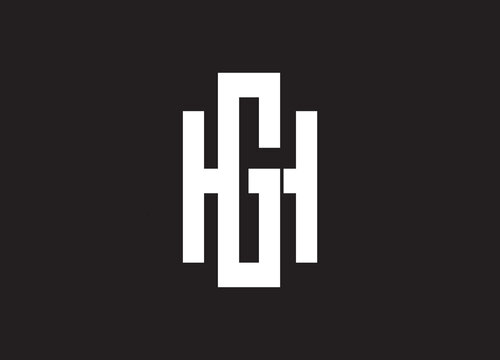 GH ,HG , Abstract Letters Logo Monogram logo design