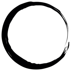 丸　黒　筆文字