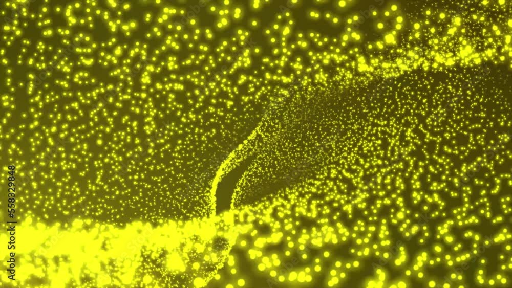 Poster Abstract background with a dynamic wave. Abstract wave. Big data technology 3d rendering. Connecting background.