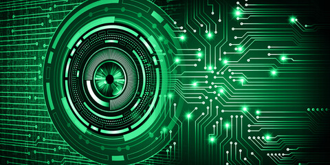 eye cyber circuit future technology concept background
