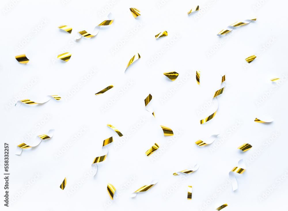 Poster Abstract golden confetti pattern for background