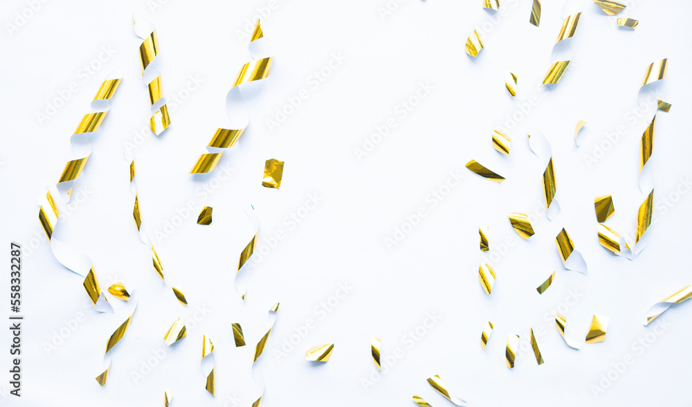 Poster abstract golden confetti pattern background