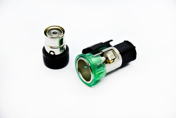Cigarette lighter with green backlight. Spare part for the car. The electric cigarette lighter is...