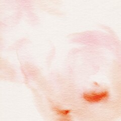 Soft pink and red watercolor background on paper texture. Social media story, post background for wedding, beauty, cosmetics, jewelry, spiritual, yoga, meditation. Invitation card template