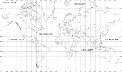 Fototapeta na wymiar vector sketch illustration of a scalable world map with white background