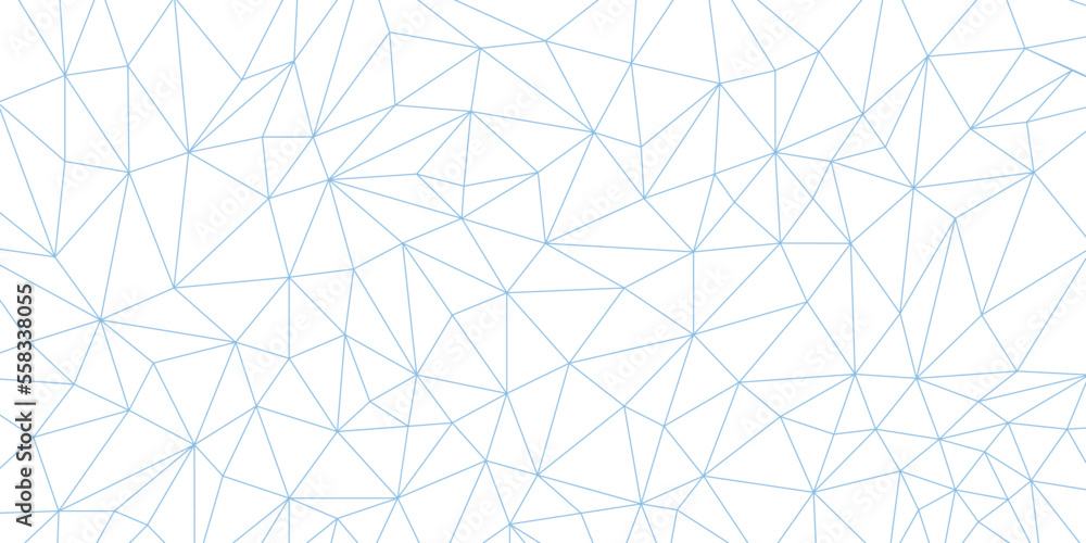 Wall mural one color background with triangle mesh