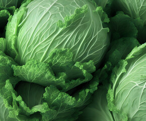 Fototapeta premium 3d rendering illustration of cabbage, generative ai