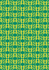 seamless pattern with abstract green shapes