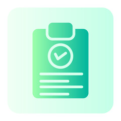 clipboard gradient icon