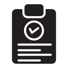 clipboard glyph icon