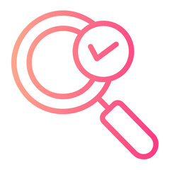 magnifying glass gradient icon