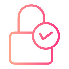 padlock gradient icon