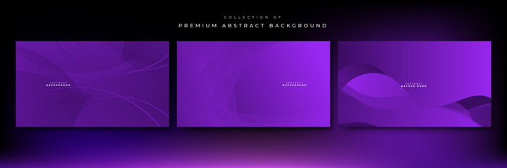 Modern purple geometric shapes corporate abstract technology background. Vector abstract graphic design banner pattern presentation background web template.