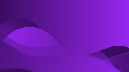Modern purple abstract presentation background with wave curve lines