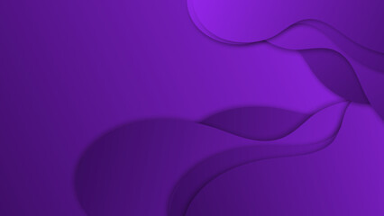 Modern purple abstract presentation background with wave curve lines