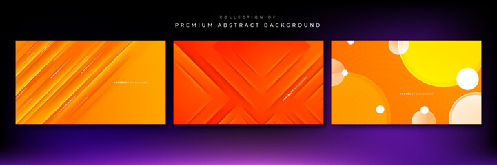 Abstract colorful orange curve background