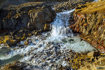 Rjukandafoss waterfall, east of Iceland