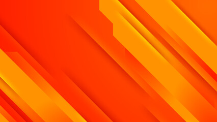 Abstract orange geometric shapes geometric light triangle line shape with futuristic concept presentation background