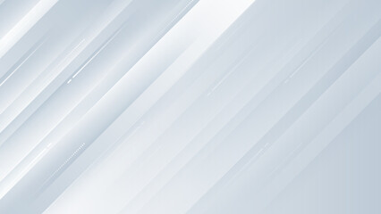 Obraz premium Abstract white grey geometric shapes light silver technology background vector. Modern diagonal presentation background.