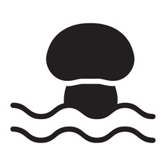 mushrooms glyph icon