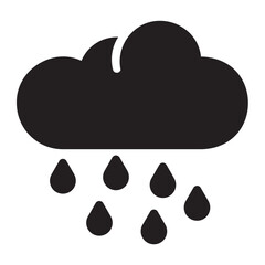 rain glyph icon