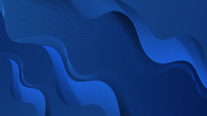 Abstract dark blue geometric shapes background. Vector illustration abstract graphic design banner pattern presentation background wallpaper web template.