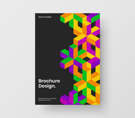 Original book cover A4 vector design illustration. Abstract geometric shapes banner concept.