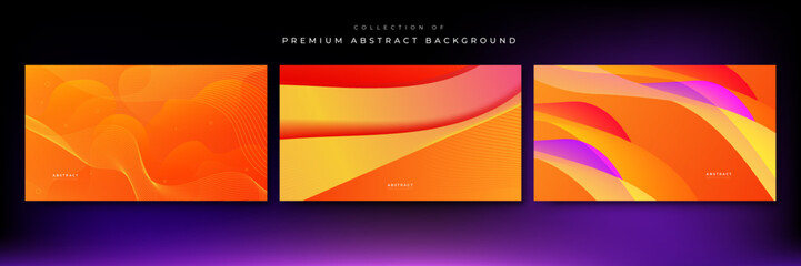 Abstract orange gradient 3d background