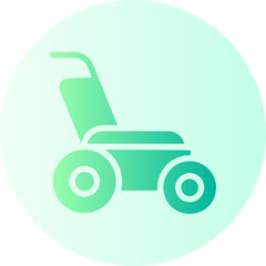 lawn mower gradient icon