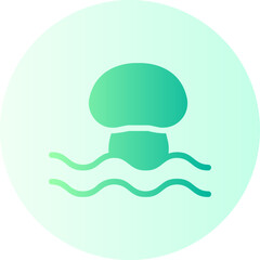 mushrooms gradient icon