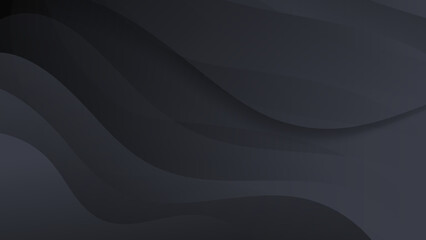 Abstract black geometric shapes light silver technology background vector. Modern diagonal presentation background.