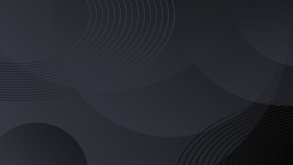 black geometric shapes abstract modern technology background design. Vector abstract graphic presentation design banner pattern wallpaper background web template.