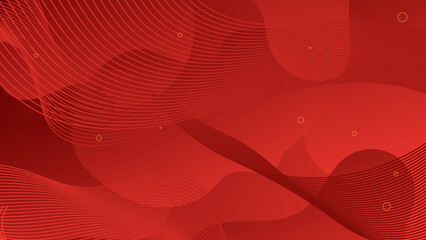 Abstract red geometric shapes 3d background. Vector illustration abstract graphic design banner pattern presentation background wallpaper web template.
