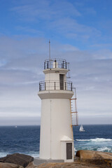 Fototapeta na wymiar Lighthouse in Muxia, Galicia, Spain.