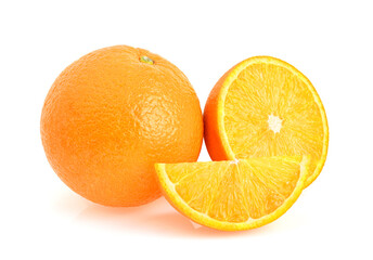 Orange fruit isolated on white background