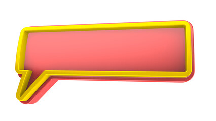 banner isolated on 3d