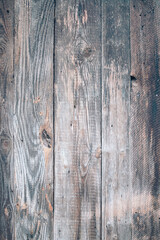 Wooden background. Old rustic wooden planks and board with dark texture. Old wooden wall. Dark weathered boards.Old wood