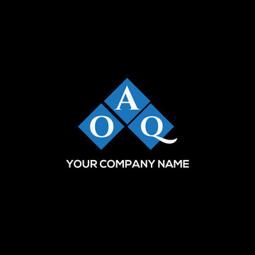 OAQ letter logo design on BLACK background. OAQ creative initials letter logo concept. OAQ letter design.