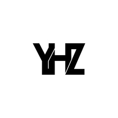 yhz letter initial monogram logo design