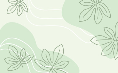 editable beautiful plants vector background with modern style usable for website page