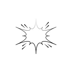 Comic Speech Bubble icon vector