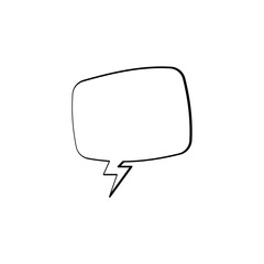 Comic Speech Bubble icon vector